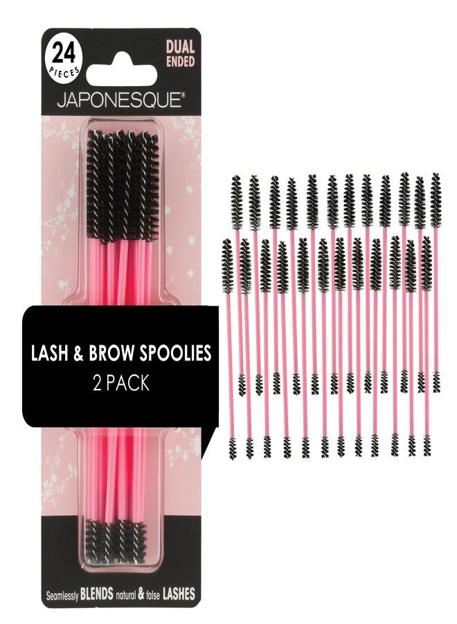 جابونيسك أداة جابونيسك المزدوجة للرموش والحواجب - فاصل للرموش وفرشاة للحواجب، عبوة من قطعتين، 24 قطعة - Image 1